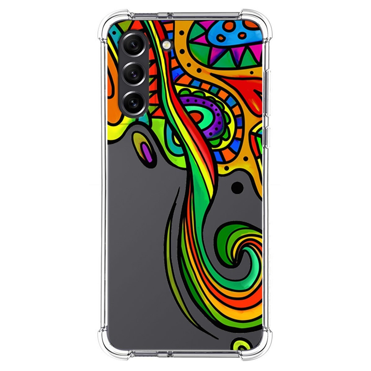 Funda Silicona Antigolpes para Samsung Galaxy S21 FE 5G diseño Colores Dibujos