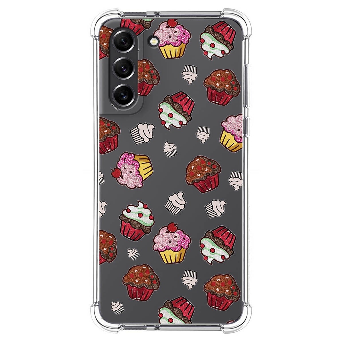 Funda Silicona Antigolpes para Samsung Galaxy S21 FE 5G diseño Muffins Dibujos