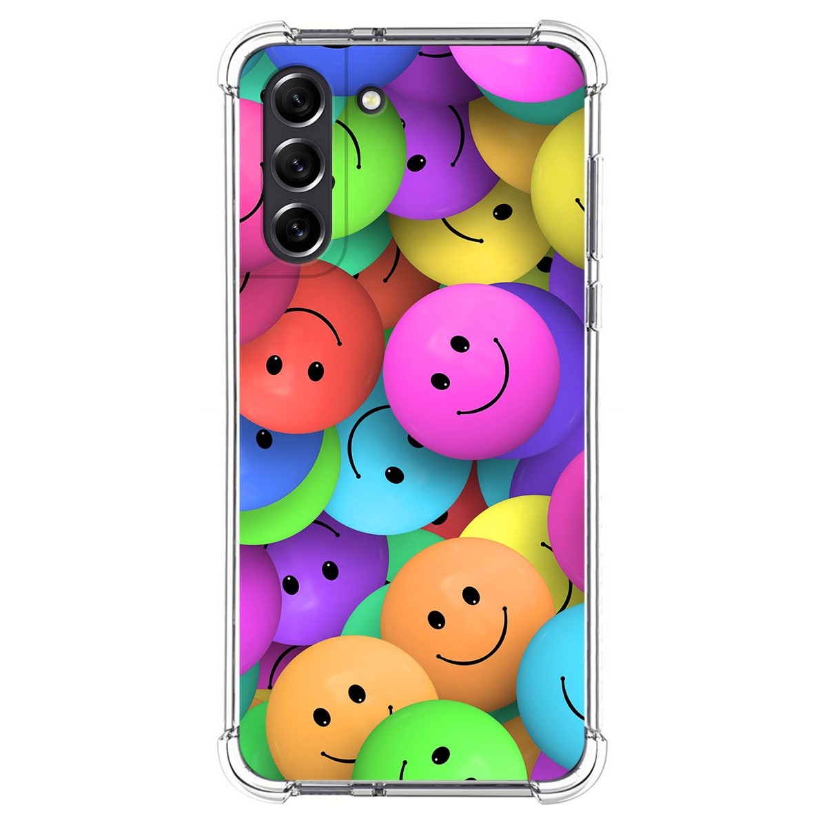 Funda Silicona Antigolpes para Samsung Galaxy S21 FE 5G diseño Smile Dibujos
