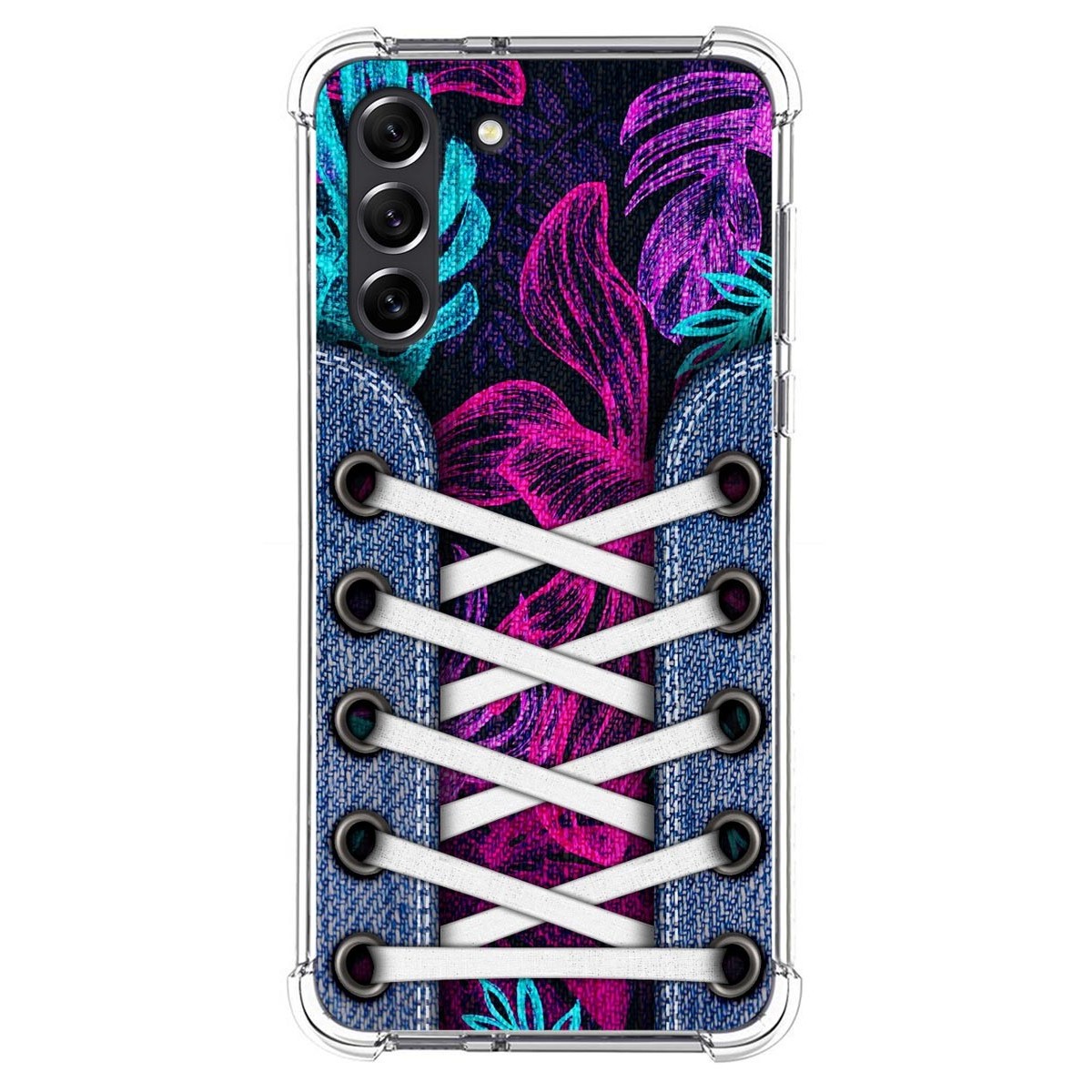 Funda Silicona Antigolpes para Samsung Galaxy S21 FE 5G diseño Zapatillas 07 Dibujos