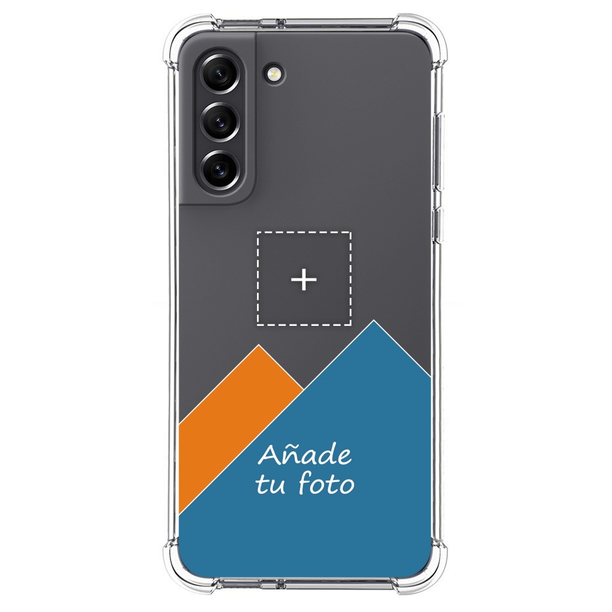 Personaliza tu Funda Silicona AntiGolpes Transparente con tu Fotografía para Samsung Galaxy S21 FE 5G Dibujo Personalizada