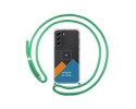 Personaliza tu Funda Colgante Transparente para Samsung Galaxy S21 FE 5G con Cordon Verde Agua Dibujo Personalizada