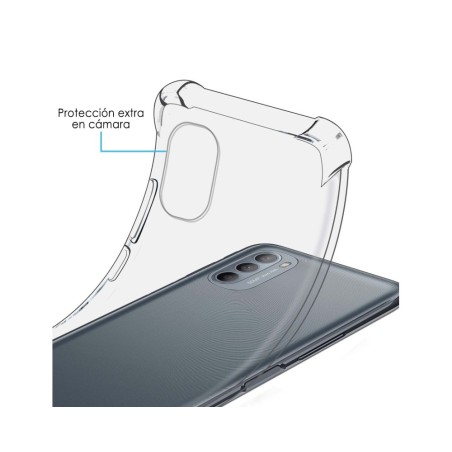 Funda Silicona Antigolpes Transparente para Motorola Moto G31