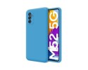 Funda Silicona Líquida Ultra Suave para Samsung Galaxy M52 5G Color Azul