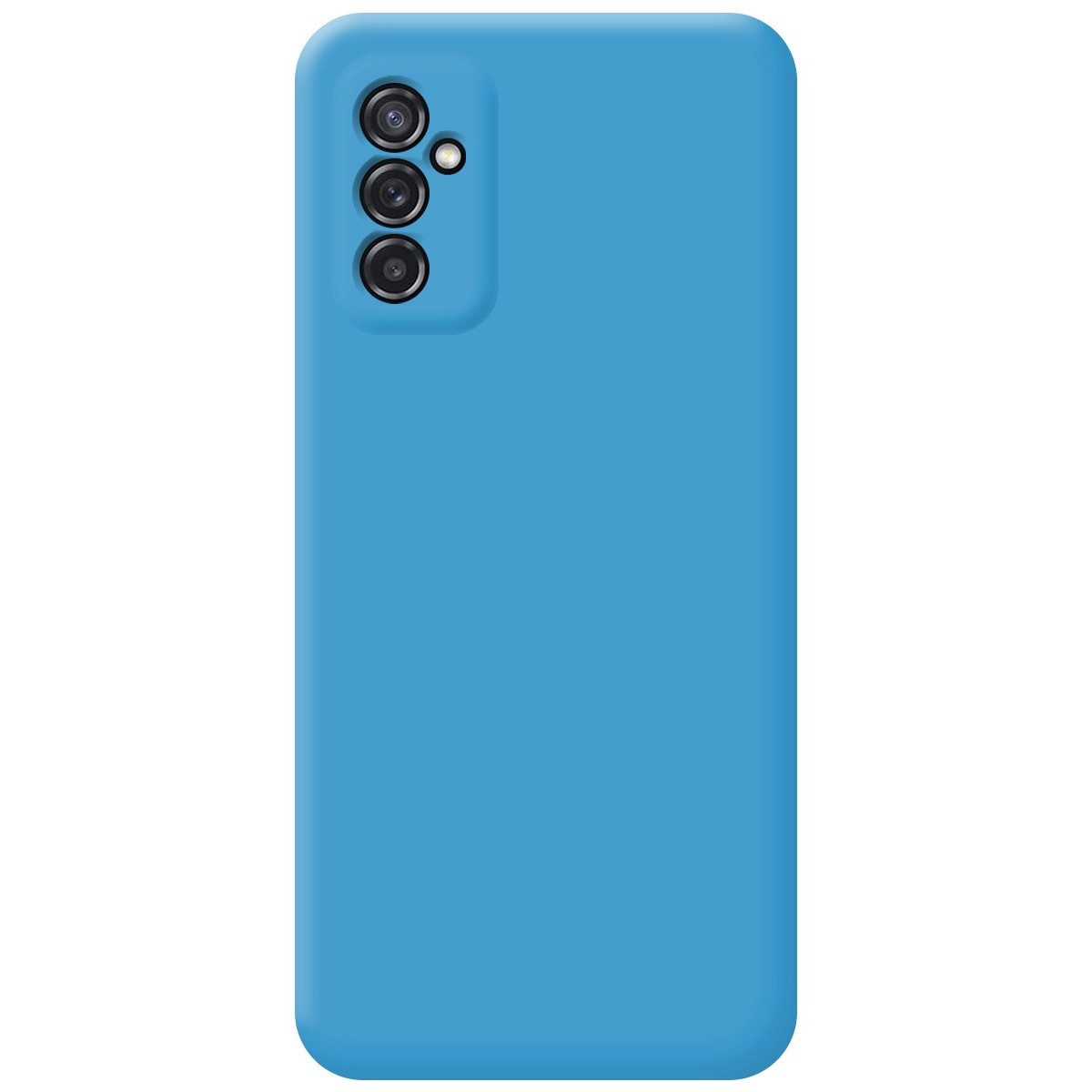 Funda Silicona Líquida Ultra Suave para Samsung Galaxy M52 5G Color Azul