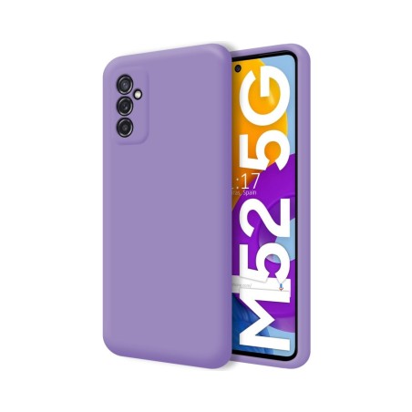 Funda Silicona Líquida Ultra Suave para Samsung Galaxy M52 5G Color Morada