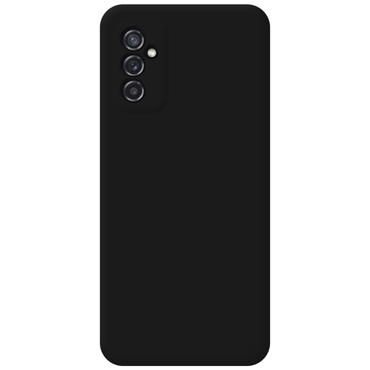 Funda Silicona Líquida Ultra Suave para Samsung Galaxy M52 5G Color Negra