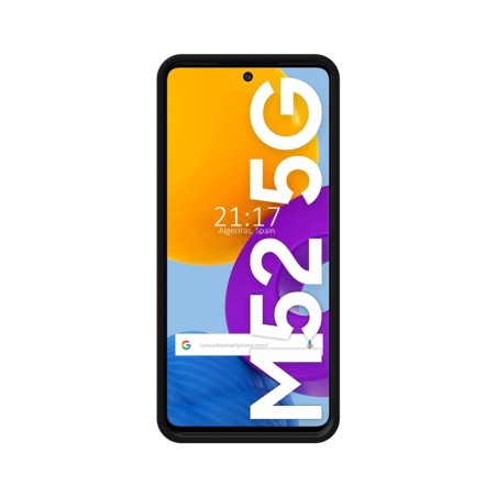 Funda Silicona Líquida Ultra Suave para Samsung Galaxy M52 5G Color Negra