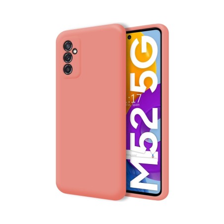 Funda Silicona Líquida Ultra Suave para Samsung Galaxy M52 5G Color Rosa