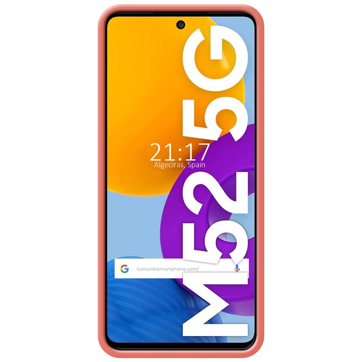 Funda Silicona Líquida Ultra Suave para Samsung Galaxy M52 5G Color Rosa