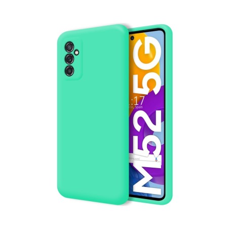 Funda Silicona Líquida Ultra Suave para Samsung Galaxy M52 5G Color Verde