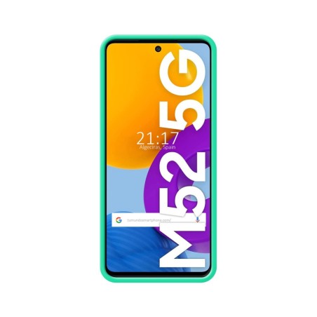 Funda Silicona Líquida Ultra Suave para Samsung Galaxy M52 5G Color Verde