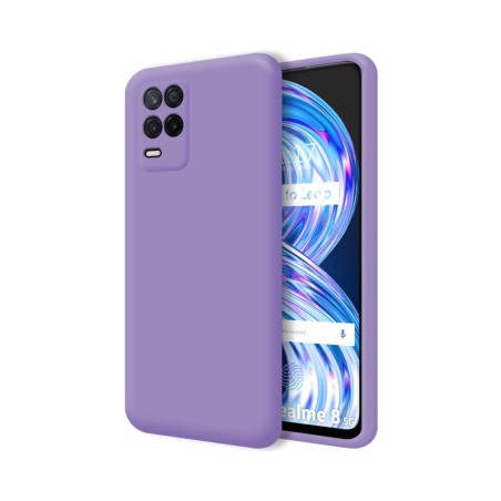 Funda Silicona Líquida Ultra Suave para Realme 8 5G / Narzo 30 5G Color Morada