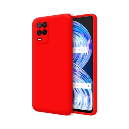 Funda Silicona Líquida Ultra Suave para Realme 8 4G / 8 Pro Color Roja