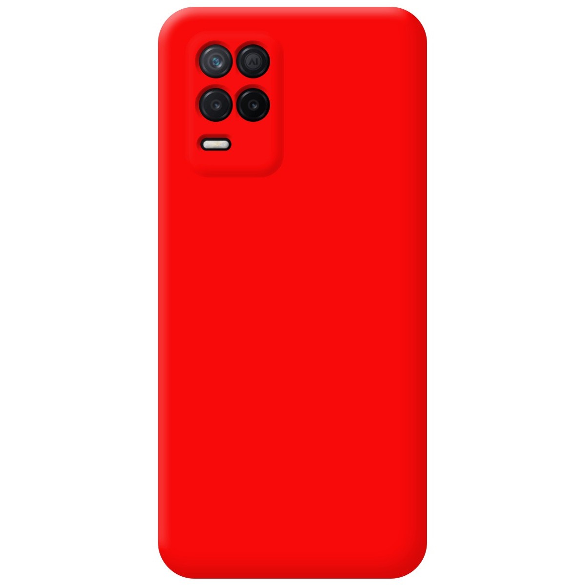 Funda Silicona Líquida Ultra Suave para Realme 8 4G / 8 Pro Color Roja