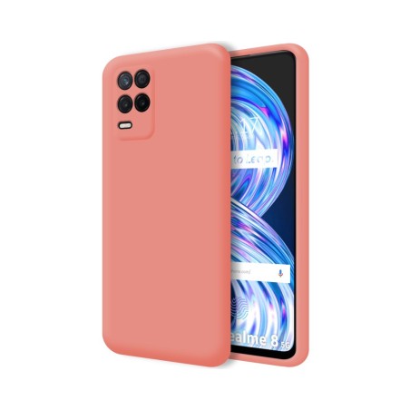 Funda Silicona Líquida Ultra Suave para Realme 8 5G / Narzo 30 5G Color Rosa