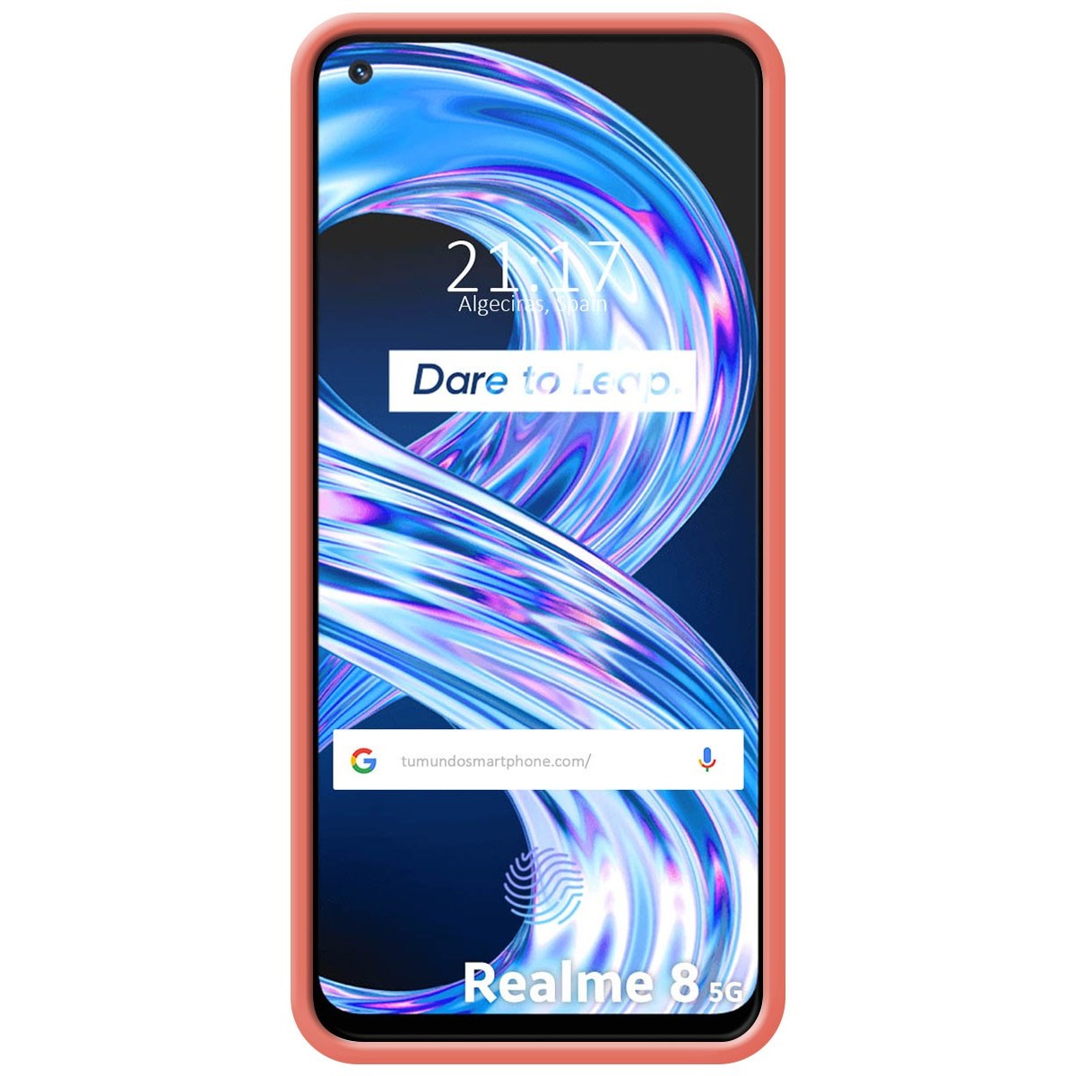 Funda Silicona Líquida Ultra Suave para Realme 8 5G / Narzo 30 5G Color Rosa