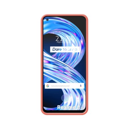 Funda Silicona Líquida Ultra Suave para Realme 8 5G / Narzo 30 5G Color Rosa