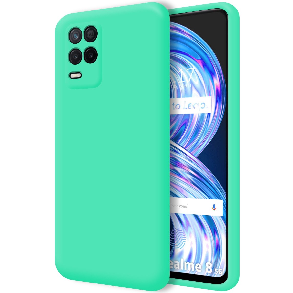 Funda Silicona Líquida Ultra Suave para Realme 8 5G / Narzo 30 5G Color Verde