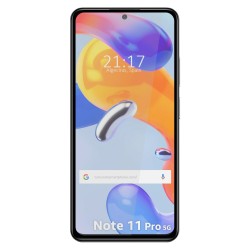 Protector Cristal Templado Completo 5D Full Glue Negro para Xiaomi Redmi Note 11 Pro / 11 Pro 5G Vidrio 2