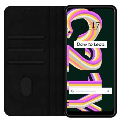 Funda Polipiel con tarjetero para Realme C21Y / C25Y color Negra 2