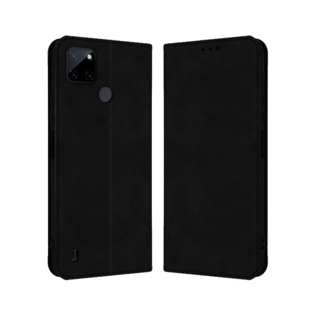 Funda Polipiel con tarjetero para Realme C21Y / C25Y color Negra