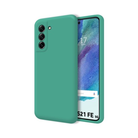 Funda Silicona Líquida Ultra Suave para Samsung Galaxy S21 FE 5G color Verde