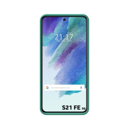 Funda Silicona Líquida Ultra Suave para Samsung Galaxy S21 FE 5G color Verde