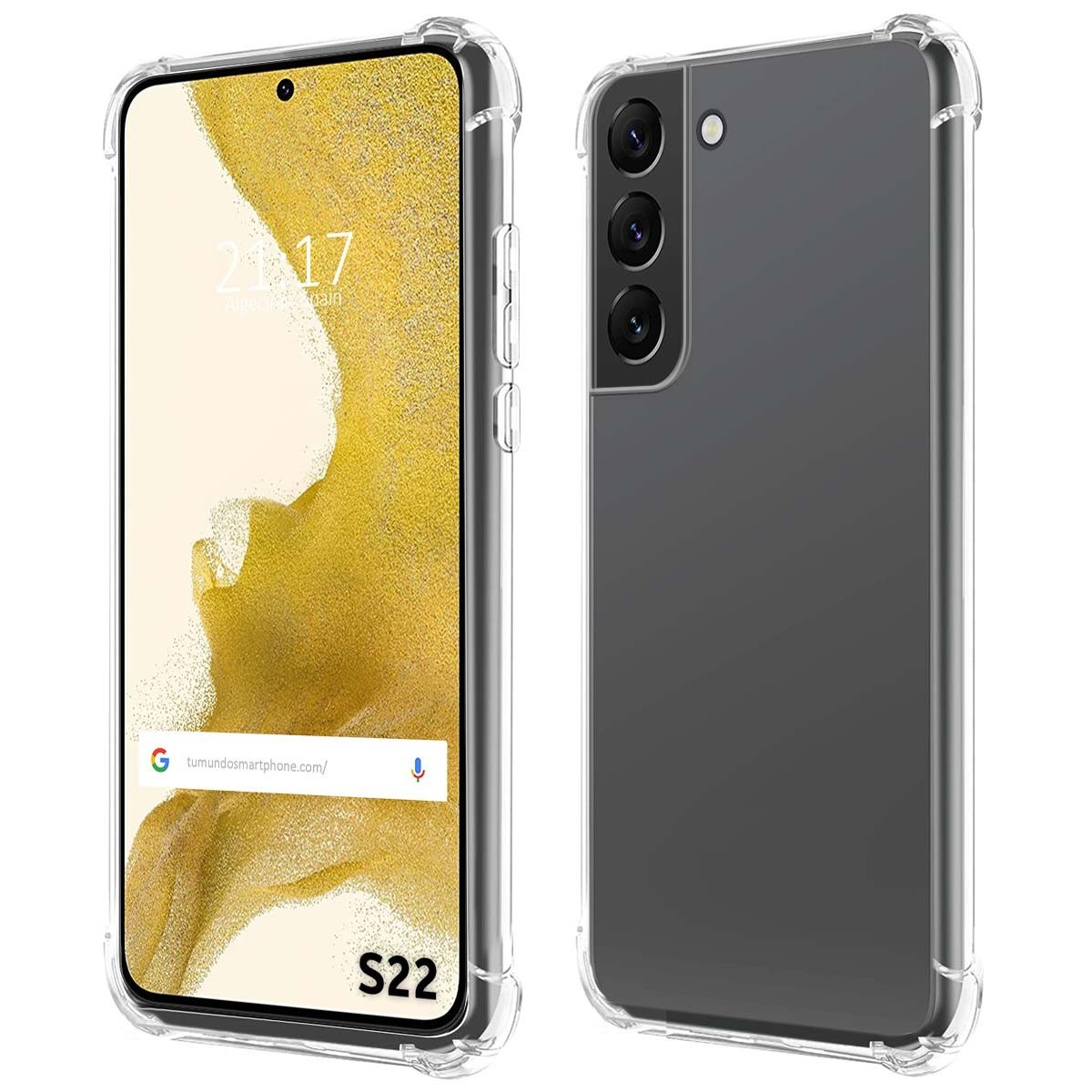 Funda Silicona Antigolpes Transparente para Samsung Galaxy S22 5G