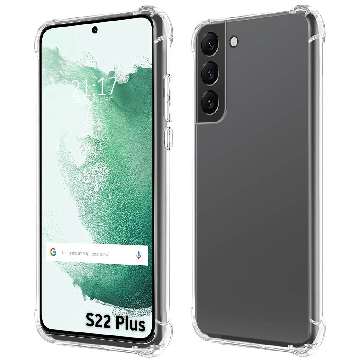 Funda Silicona Antigolpes Transparente para Samsung Galaxy S22 Plus 5G