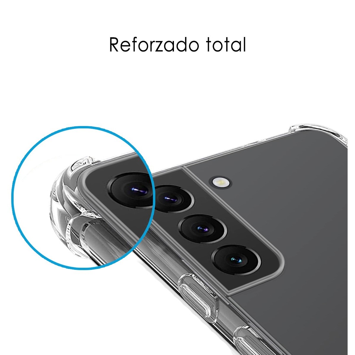 Funda Silicona Antigolpes Transparente para Samsung Galaxy S22 Plus 5G