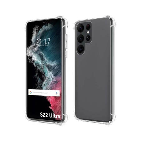 Funda Silicona Antigolpes Transparente para Samsung Galaxy S22 Ultra 5G