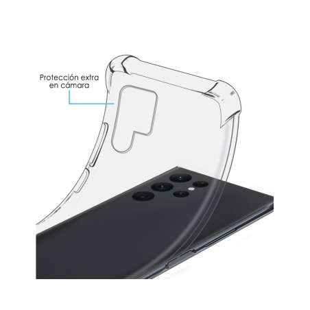 Funda Silicona Antigolpes Transparente para Samsung Galaxy S22 Ultra 5G