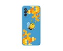 Funda Silicona Líquida Azul para Samsung Galaxy M52 5G diseño Abeja Dibujos