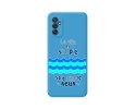 Funda Silicona Líquida Azul para Samsung Galaxy M52 5G diseño Agua Dibujos