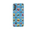Funda Silicona Líquida Azul para Samsung Galaxy M52 5G diseño Catrina Dibujos