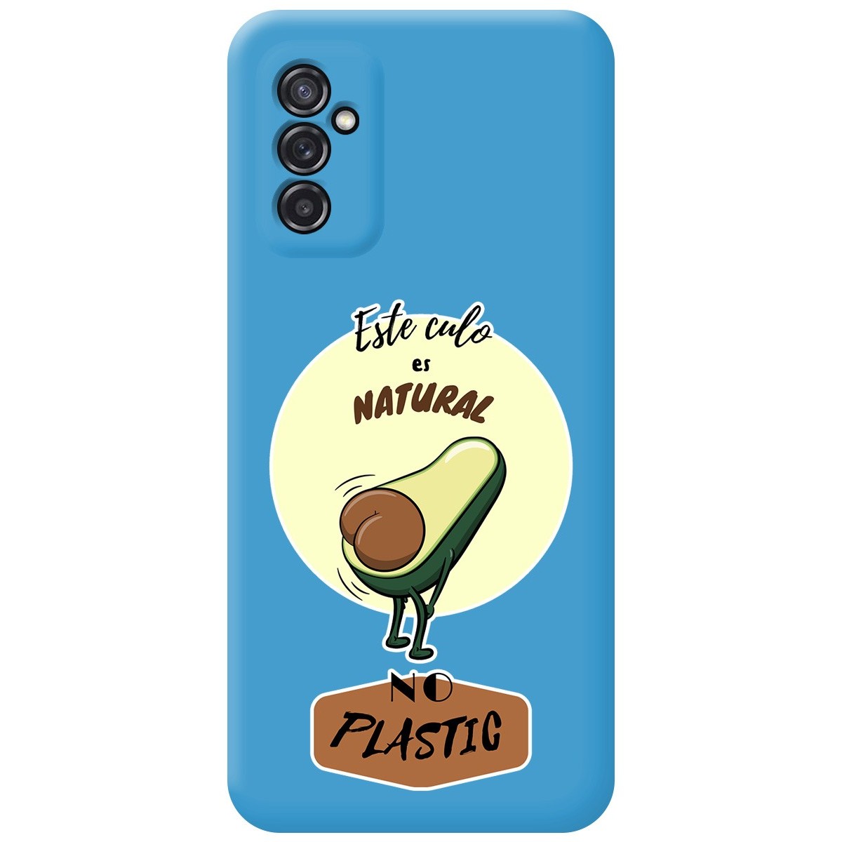 Funda Silicona Líquida Azul para Samsung Galaxy M52 5G diseño Culo Natural Dibujos