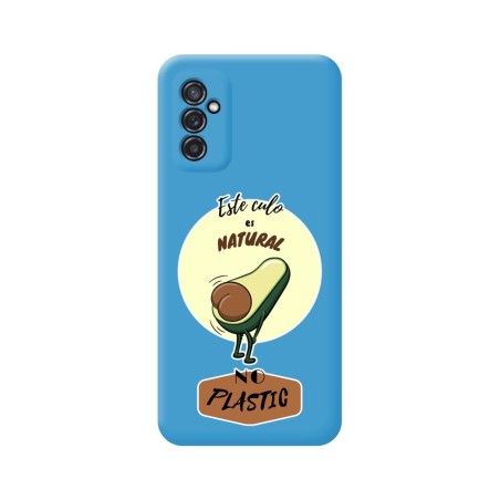Funda Silicona Líquida Azul para Samsung Galaxy M52 5G diseño Culo Natural Dibujos
