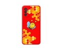 Funda Silicona Líquida Roja para Samsung Galaxy M52 5G diseño Abeja Dibujos