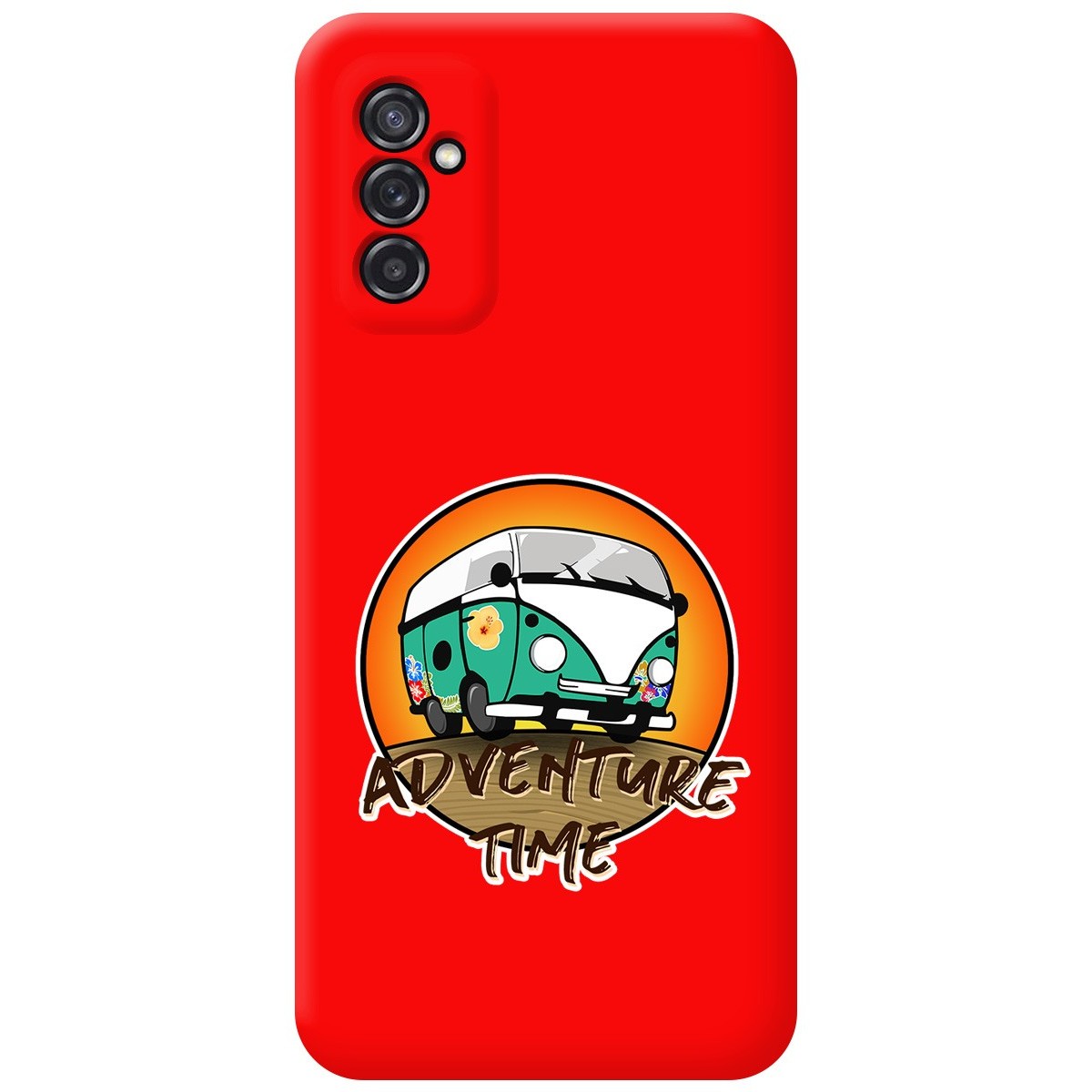 Funda Silicona Líquida Roja para Samsung Galaxy M52 5G diseño Adventure Time Dibujos