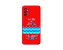 Funda Silicona Líquida Roja para Samsung Galaxy M52 5G diseño Agua Dibujos