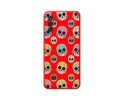 Funda Silicona Líquida Roja para Samsung Galaxy M52 5G diseño Catrina Dibujos