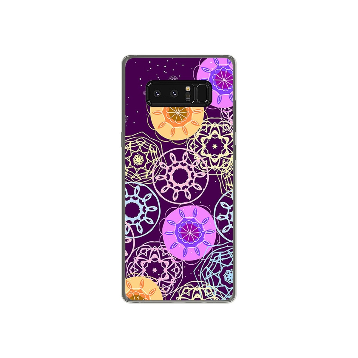 Funda Gel Tpu para Samsung Galaxy Note 8 Diseño Radial Dibujos