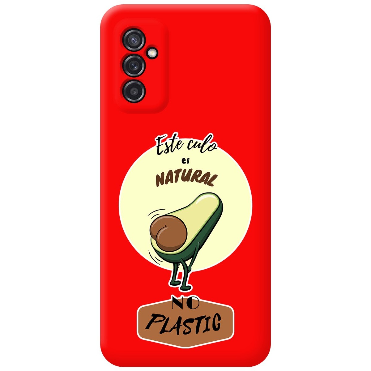 Funda Silicona Líquida Roja para Samsung Galaxy M52 5G diseño Culo Natural Dibujos