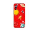 Funda Silicona Líquida Roja para Samsung Galaxy M52 5G diseño Espacio Dibujos