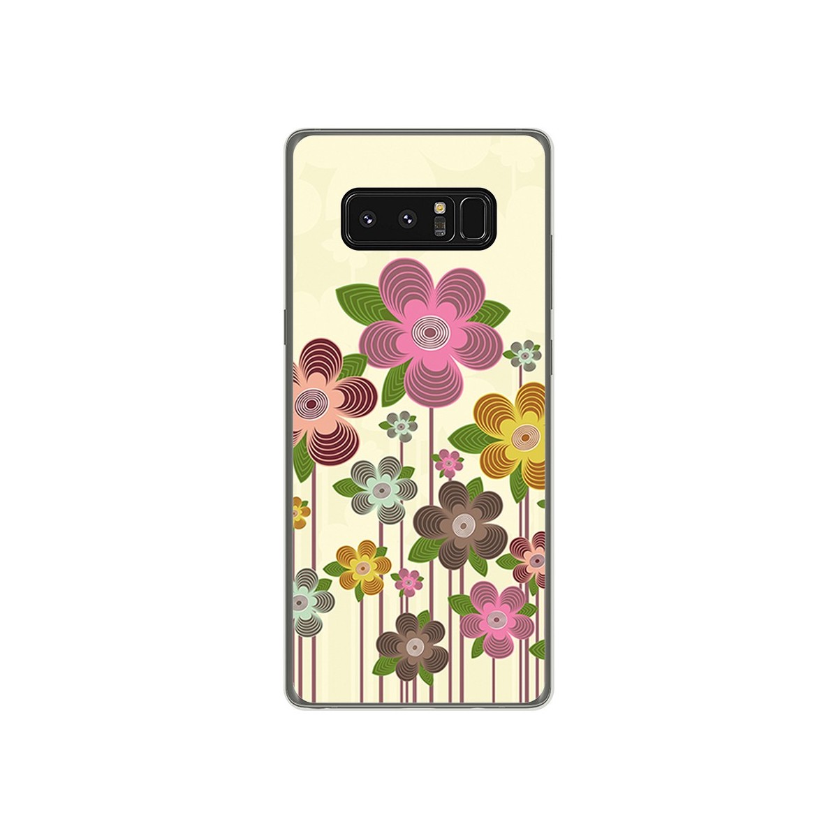 Funda Gel Tpu para Samsung Galaxy Note 8 Diseño Primavera En Flor  Dibujos