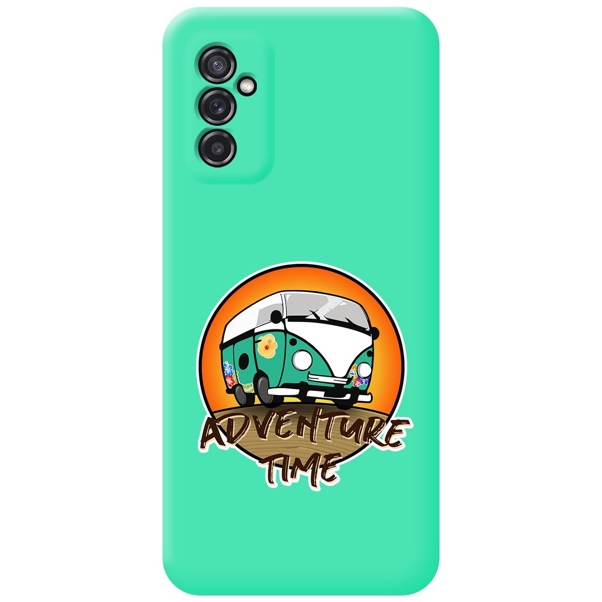 Funda Silicona Líquida Verde para Samsung Galaxy M52 5G diseño Adventure Time Dibujos