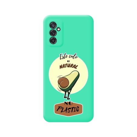 Funda Silicona Líquida Verde para Samsung Galaxy M52 5G diseño Culo Natural Dibujos
