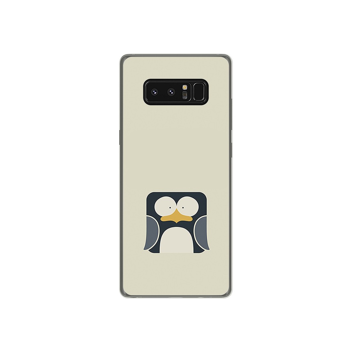 Funda Gel Tpu para Samsung Galaxy Note 8 Diseño Pingüino Dibujos