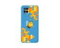 Funda Silicona Líquida Azul para Realme 8 5G / Narzo 30 5G diseño Abeja Dibujos